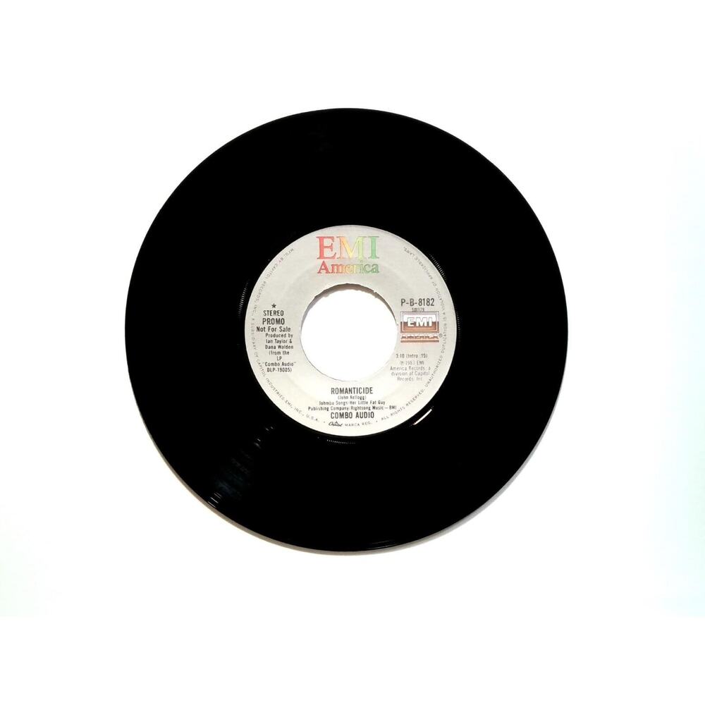 Combo Audio – Romanticide 1983 Promo 7" Vinyl 45 Synth-Pop New Wave Electronic